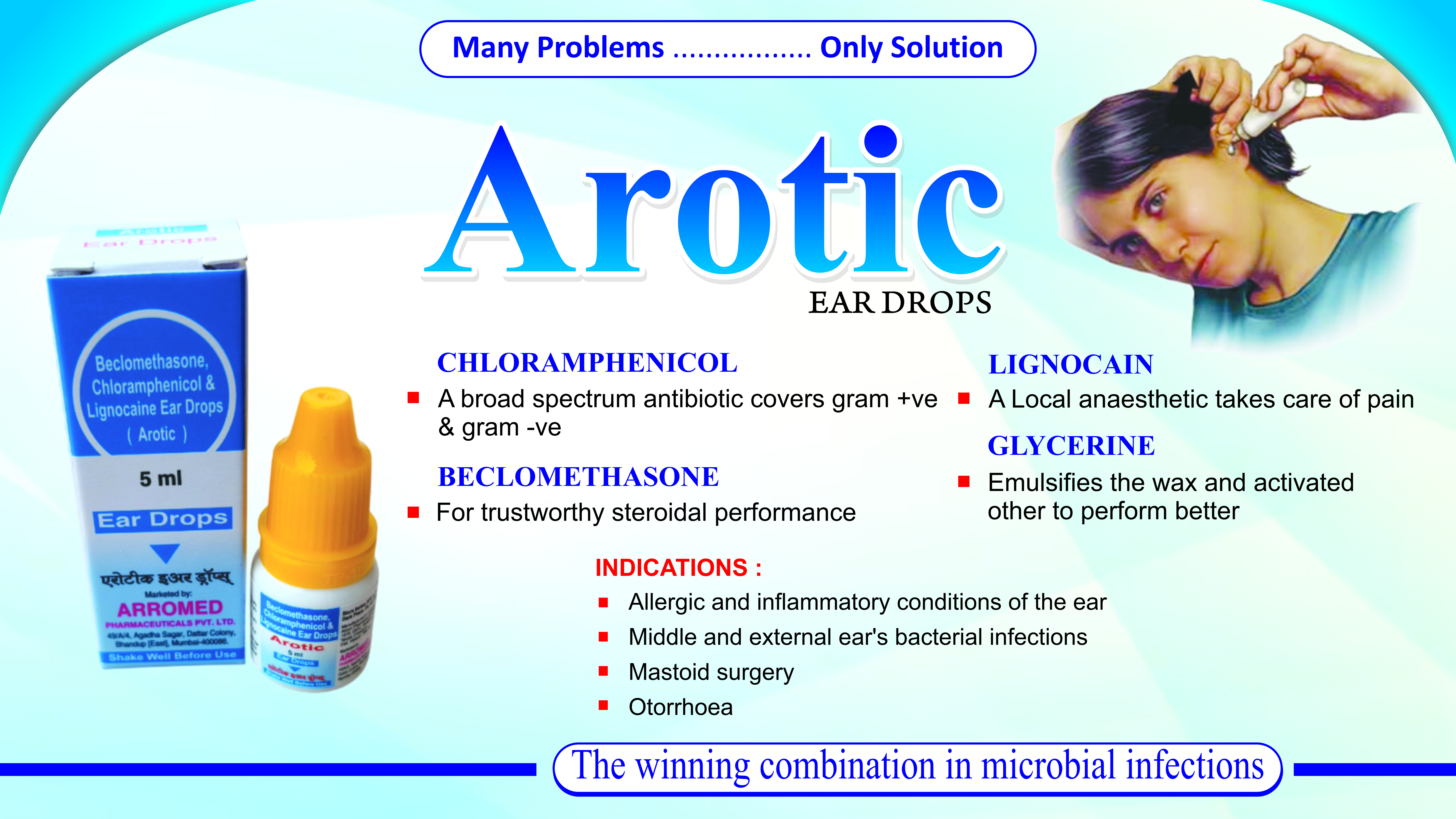 Arotic Ear Drops product image by Arromed Pharmaceuticals