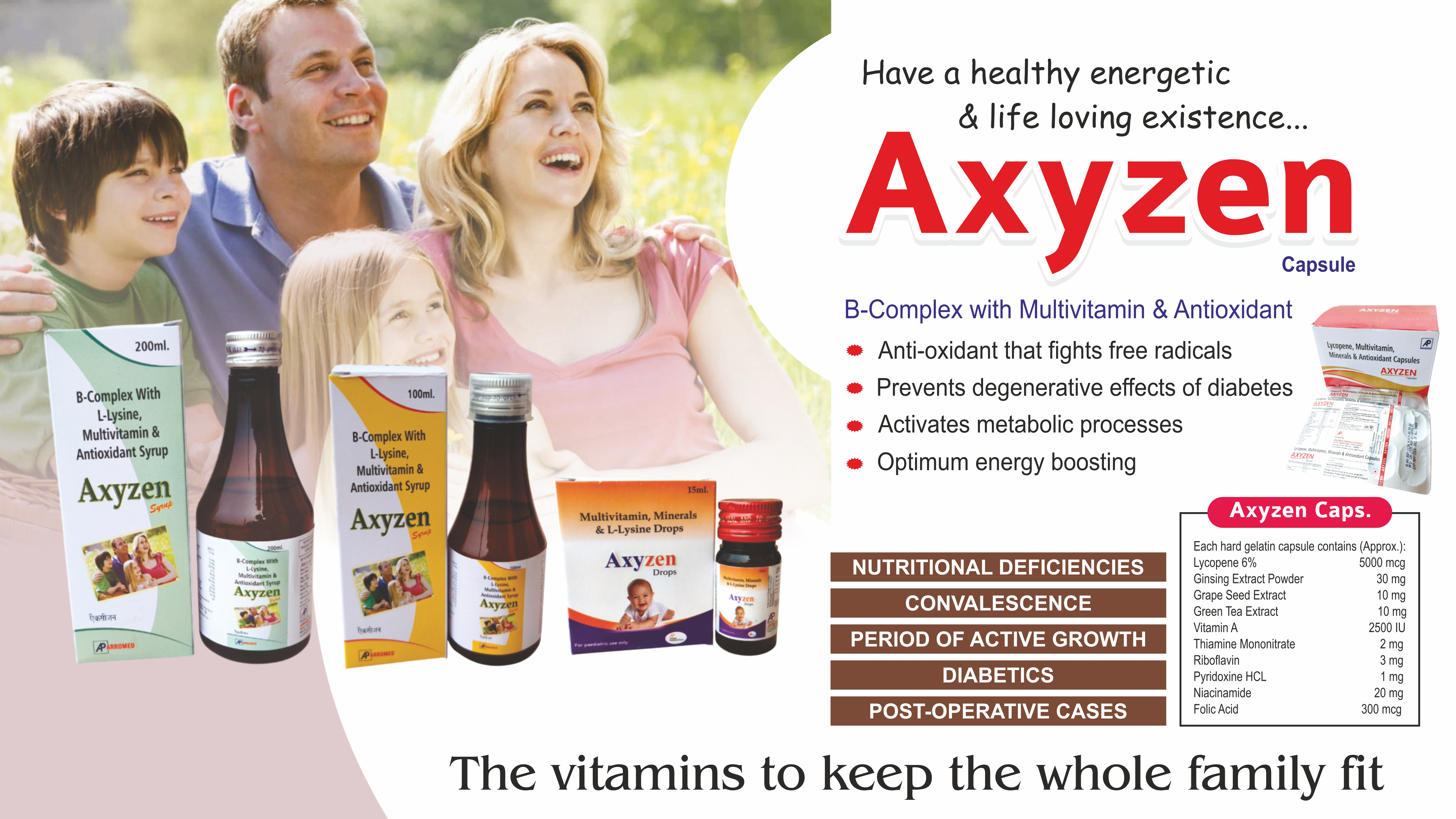 Axyzen Capsules product image by Arromed Pharmaceuticals