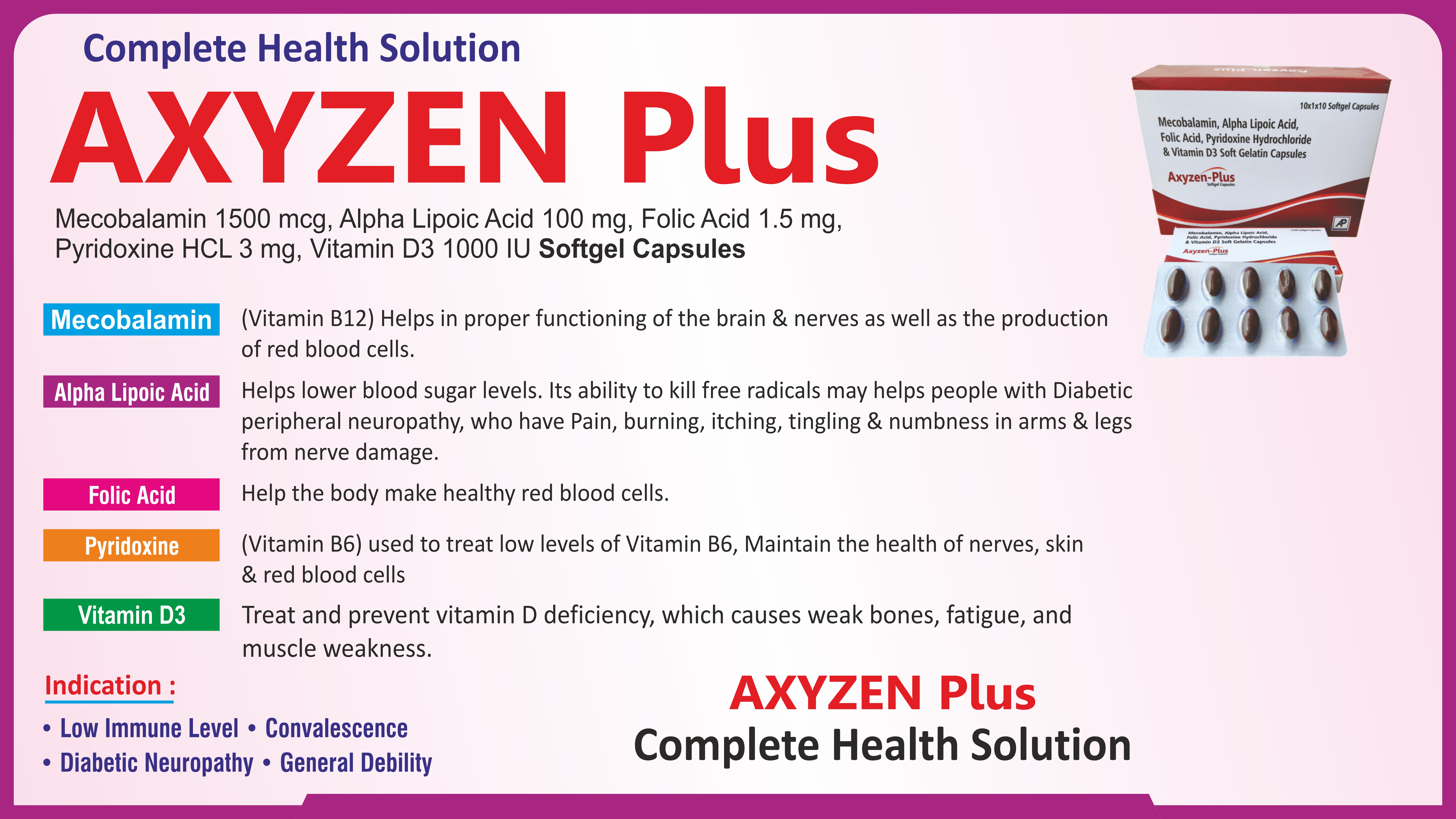 Axyzen Plus product image by Arromed Pharmaceuticals