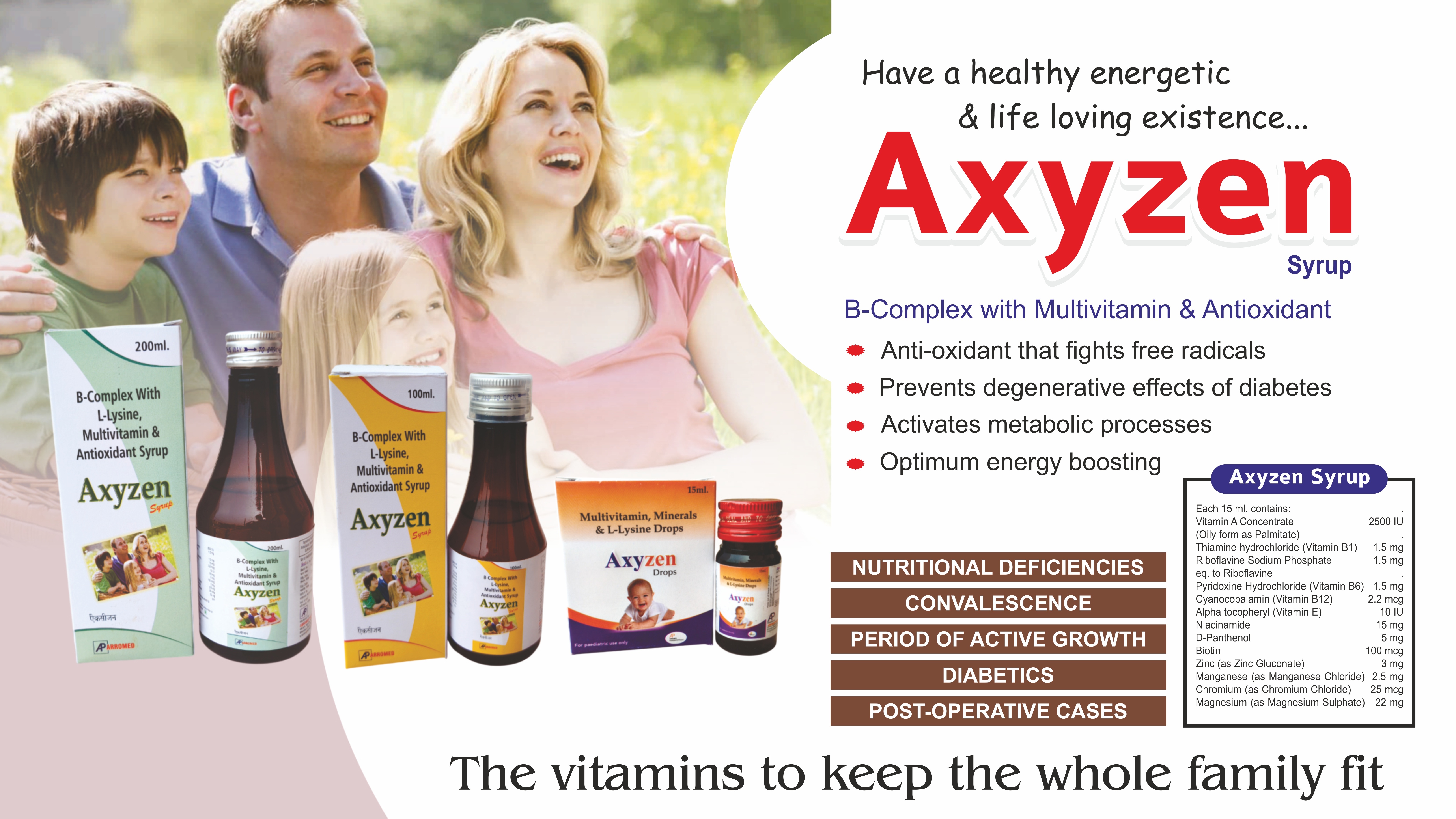 Axyzen Syrup product image by Arromed Pharmaceuticals